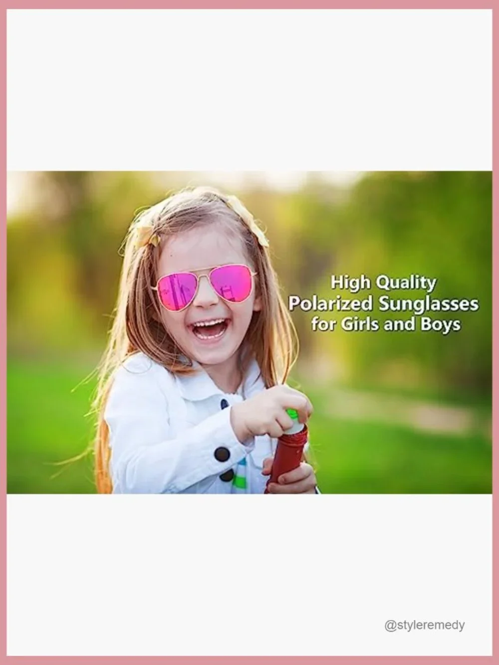 Metal Frame Polarized Aviator Sunglasses Multi-Pack Kids